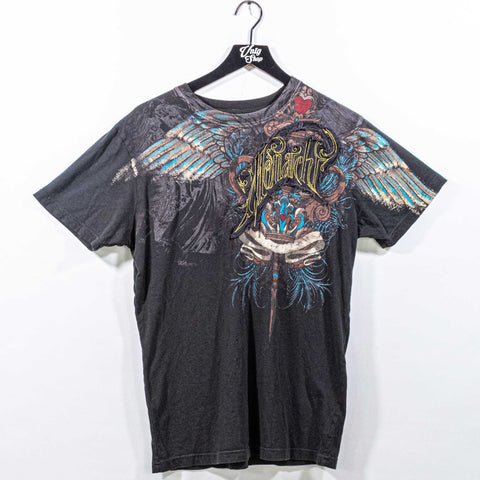 Monarchy AOP Embroidered Mall Goth T-Shirt
