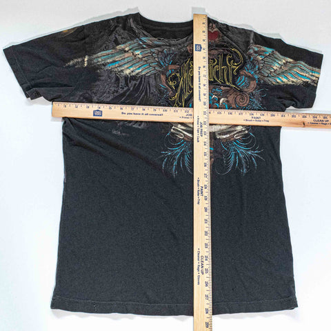 Monarchy AOP Embroidered Mall Goth T-Shirt