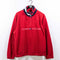 Tommy Hilfiger Flag Spell Out 1/4 Zip Fleece Pullover