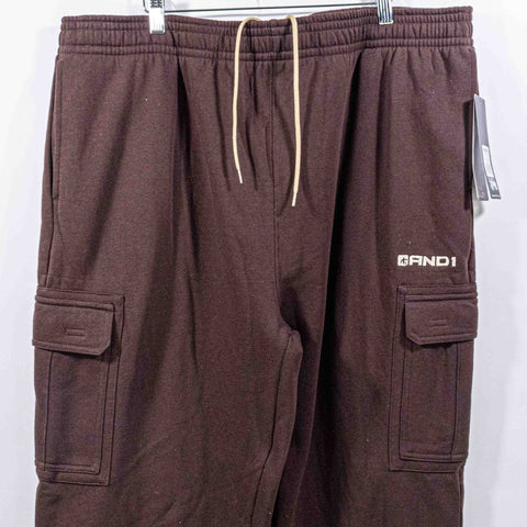 AND1 Basketball Cargo Sweatpants Baggy