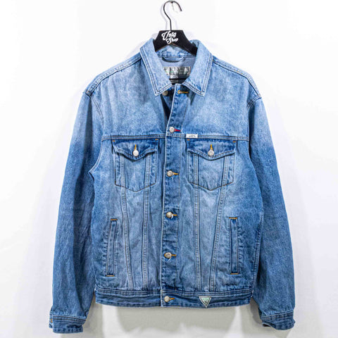 Guess Jeans Embroidered Logo Denim Jacket