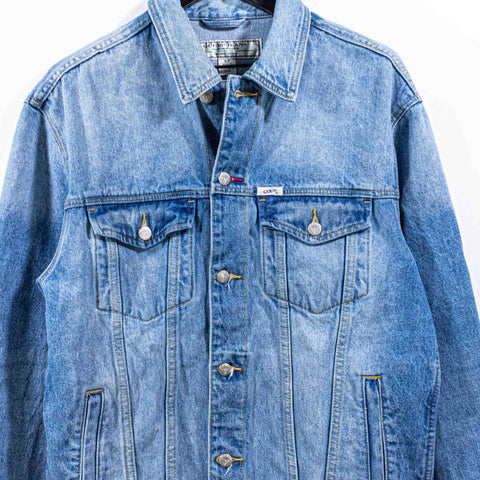 Guess Jeans Embroidered Logo Denim Jacket