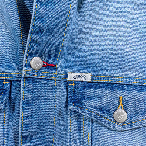 Guess Jeans Embroidered Logo Denim Jacket
