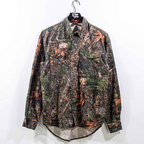 True Timber Camo Nature Trees AOP Button Down Shirt