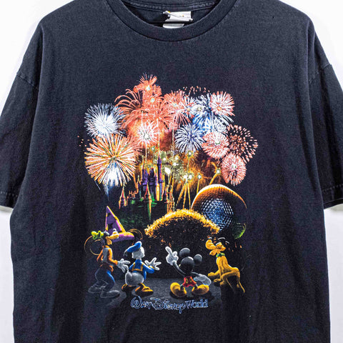 Magic Kingdom Epcot Fireworks Disney World T-Shirt Cinderella Castle