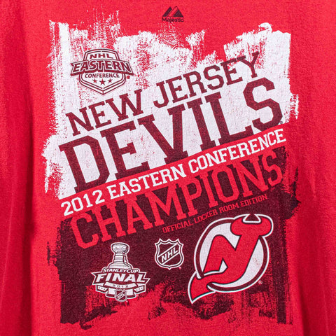 New Jersey Devils NHL Eastern Conference Champions 2012 T-Shirt Majestic