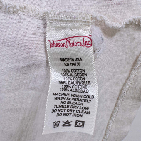 Johnson Motors Inc. Pasaden California Motorcycle Ringer T-Shirt