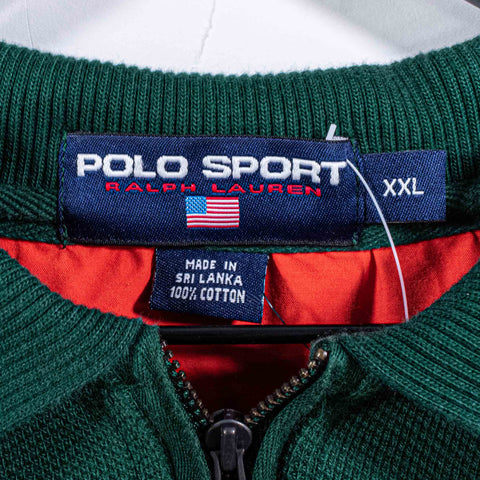 Polo Sport Ralph Lauren Striped 1/4 Zip Long Sleeve Polo Shirt
