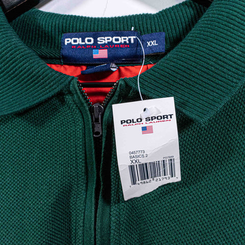 Polo Sport Ralph Lauren Striped 1/4 Zip Long Sleeve Polo Shirt