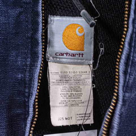 Carhartt J25 Hooded Work Jacket Distressed Faded