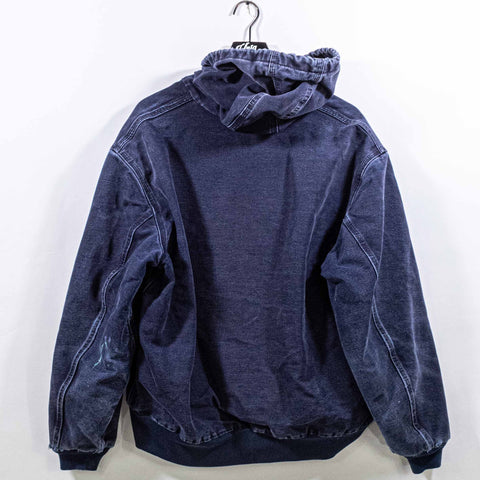 Carhartt J25 Hooded Work Jacket Distressed Faded