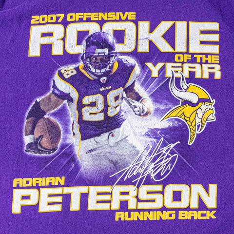 Adrian Peterson 2007 Offensive Rookie Of The Year NFL T-Shirt Reebok