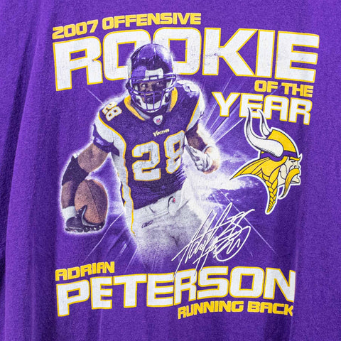 Adrian Peterson 2007 Offensive Rookie Of The Year NFL T-Shirt Reebok