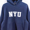 NYU New York University Champion Reverse Weave Hoodie Sweatshirt