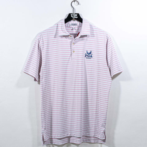 Peter Millar Summer Comfort Striped Golf Polo Shirt PGA Valhalla 2024