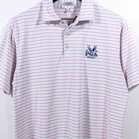Peter Millar Summer Comfort Striped Golf Polo Shirt PGA Valhalla 2024
