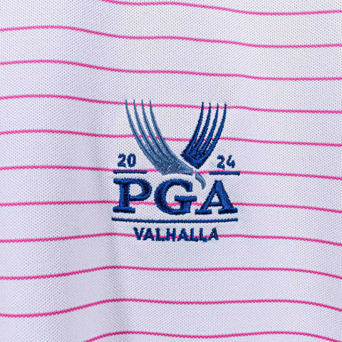 Peter Millar Summer Comfort Striped Golf Polo Shirt PGA Valhalla 2024