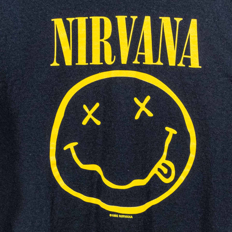Nirvana Smiley Flower Sniffin Kitty Pettin Baby Kissin Corporate Rock Whores T-Shirt