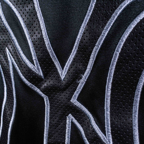 New York Yankees Logo Spell Out Zip Up Jacket Majestic Hooded
