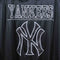 New York Yankees Logo Spell Out Zip Up Jacket Majestic Hooded