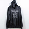 New York Yankees Logo Spell Out Zip Up Jacket Majestic Hooded