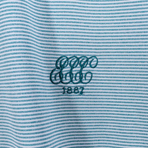 Holderness & Bourne Striped Golf Polo Shirt ECCC 1887 Essex County Golf Club