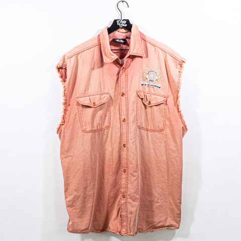 Sturgis Biker Rally Cutoff Denim Shirt 2005