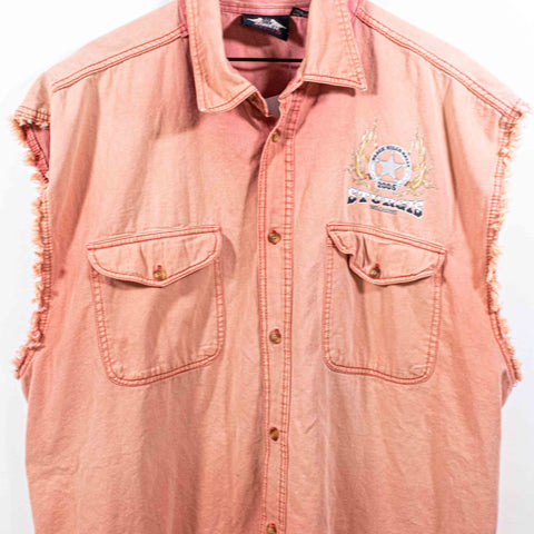 Sturgis Biker Rally Cutoff Denim Shirt 2005