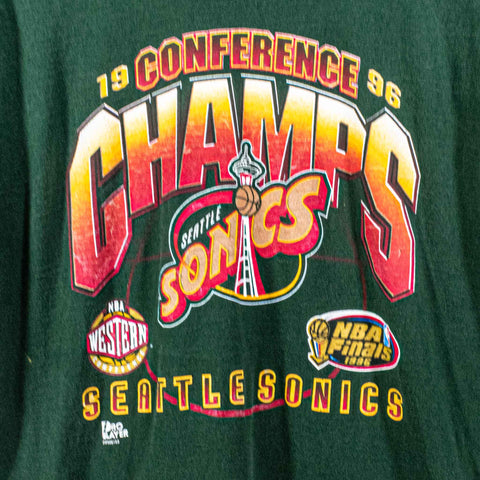 Seattle Sonics 1996 Conference Champions T-Shirt NBA Finals