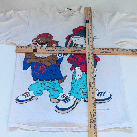 Looney Tunes Bugs Bunny Taz Hip Hop T-Shirt 1992
