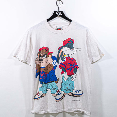Looney Tunes Bugs Bunny Taz Hip Hop T-Shirt 1992