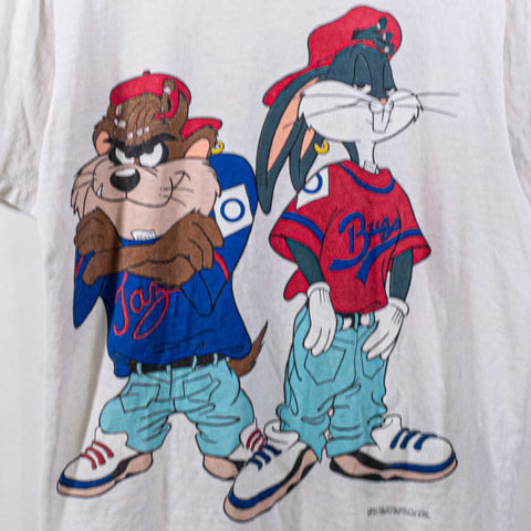 Looney Tunes Bugs Bunny Taz Hip Hop T-Shirt 1992