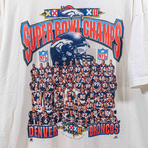 Denver Broncos 1998 Super Bowl Champions T-Shirt Starter Team Roster