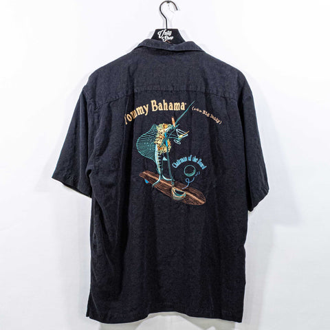 Tommy Bahama Silk Hawaiian Shirt Big Daddy Chairman of The Board Marlin