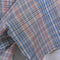 Plaid Pointed Collar Short Sleeve Button Shirt