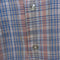 Plaid Pointed Collar Short Sleeve Button Shirt