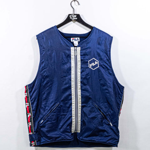 Fila Full Zip Reflective Nylon Vest Logo