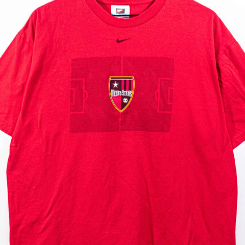 New York New Jersey MetroStars Nike Center Swoosh T-Shirt Soccer Field