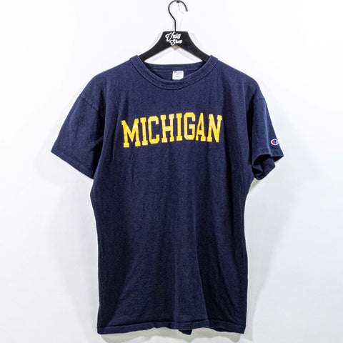 University of Michigan Wolverines Champion T-Shirt Single Stitch Made in USA