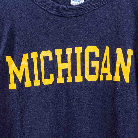 University of Michigan Wolverines Champion T-Shirt Single Stitch Made in USA