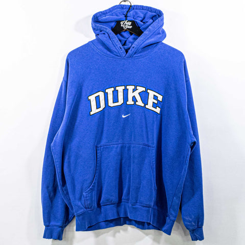 Nike Center Swoosh Hoodie Sweatshirt Duke University Sun Faded
