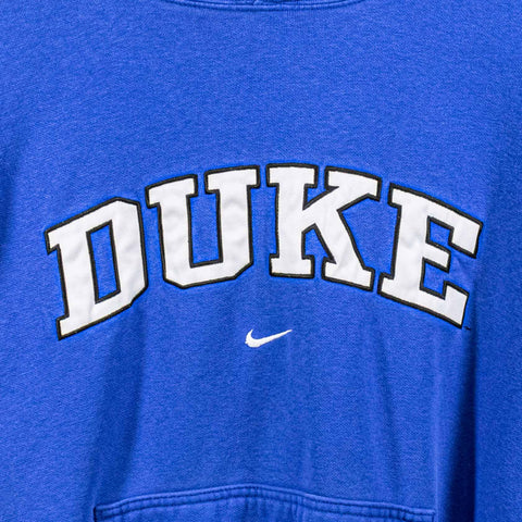 Nike Center Swoosh Hoodie Sweatshirt Duke University Sun Faded