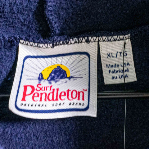 Surf Pendleton Original Surf Brand Hoodie Sweatshirt Made in USA