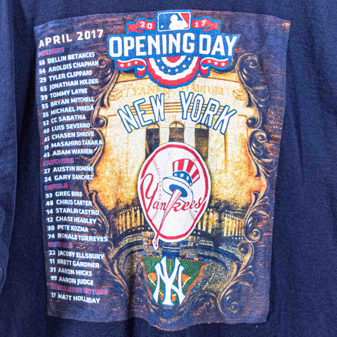 New York Yankees Opening Day Roster T-Shirt