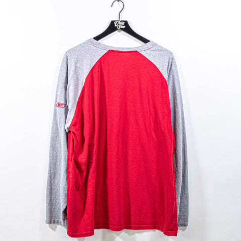 New York Giants NFL Football Raglan T-Shirt Reebok Long Sleeve