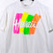 Hawaii Multicolor Neon Surf T-Shirt Single Stitch Made in USA