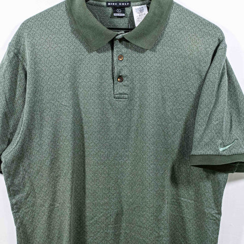 Nike Golf Swoosh Abstract Pattern Polo Shirt