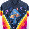 Liquid Blue Mushroom Space Tie Dye T-Shirt