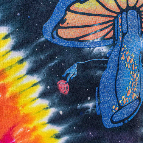 Liquid Blue Mushroom Space Tie Dye T-Shirt