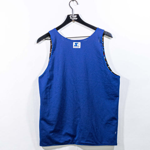 Dallas Cowboys Starter Abstract AOP Reversible Mesh Tank Top Jersey